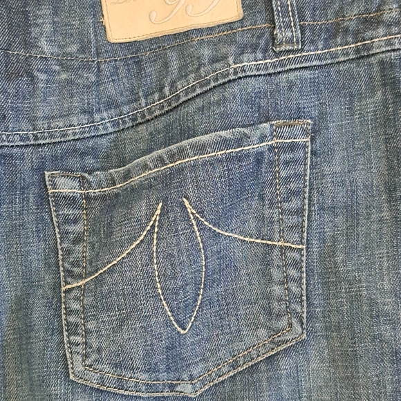 Level 99 Cotton Blend Blue Denim Skirt Misses(12 - 14) 31 Waist - Picture 7 of 7